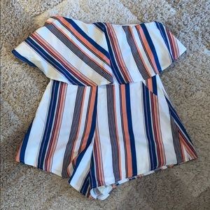 Strapless romper